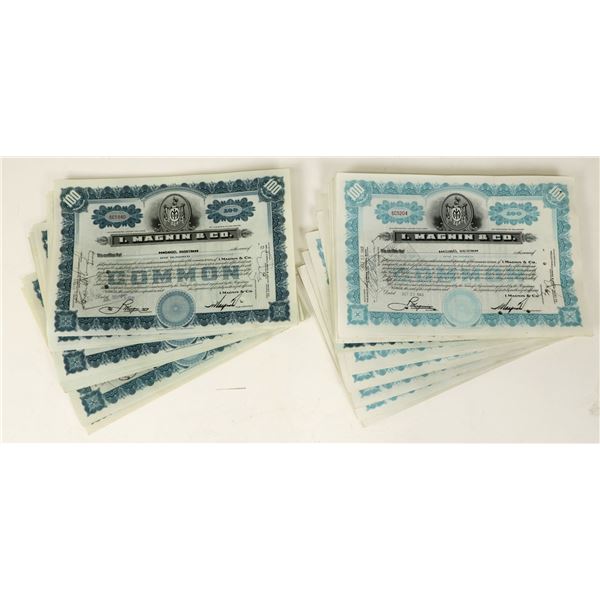 I. Magnin & Co. Stocks Issued to Son Samuel Magnin (~100) [207366]
