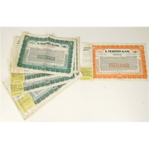 I. Magnin & Company Ultimate Autographed Stock Lot   [207432]