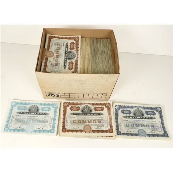 I. Magnin & Company Stock Certificates (3000+) [207469]
