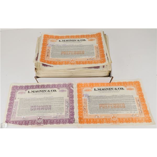 I. Magnin & Company Stocks ,issued, 1920s About 700 [207428]
