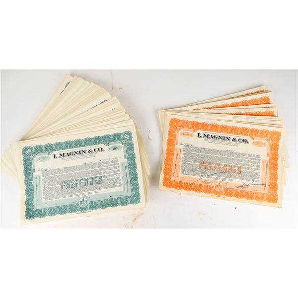 I. Magnin & Company Stocks ,unissued, 1920s About 1000 [207427]