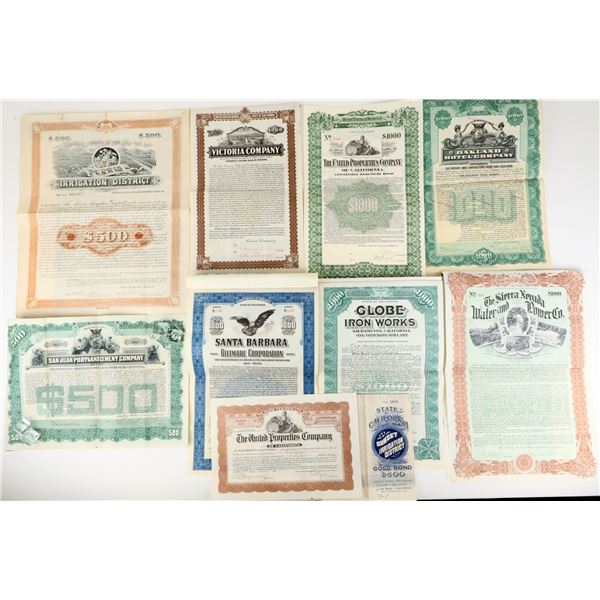 California Non-Railroad Bonds -Ten Pack [207637]