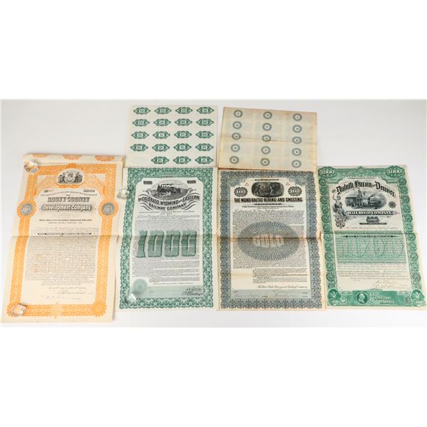 Colorado Mining & Railroad Bonds (4) [207503]