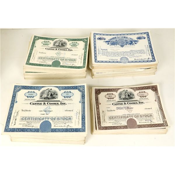 Castle & Cooke Stock Certificates (600+) [207467]