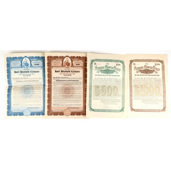 Nevada Copperbelt and Hotel Humboldt Bonds (4) [207623]