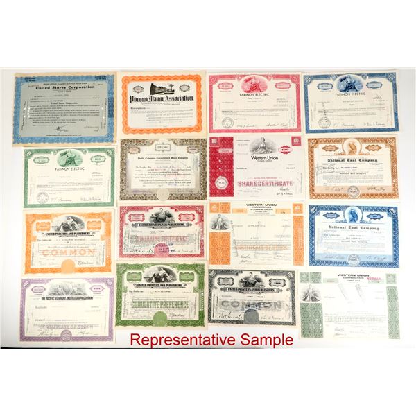 Miscellaneous Stock Group, 10 Different Companies.  [207423]