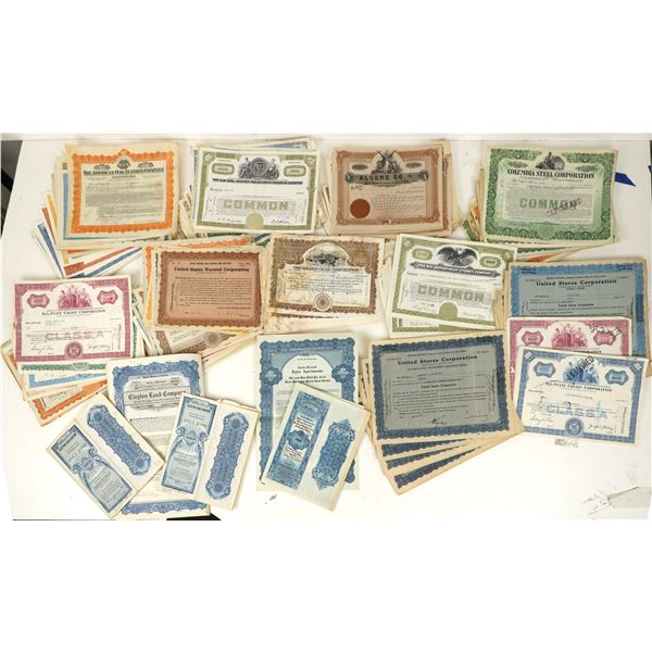Stock Certificate Mystery Miscellany, Over 500, Huge Variety [207377]