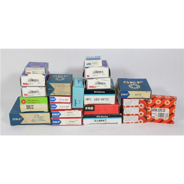 LOT OF 22 MISCELLANEOUS BEARINGS