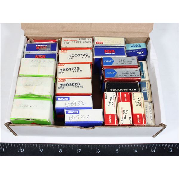 LOT OF 25 MISCELLANEOUS SMALL BEARINGS