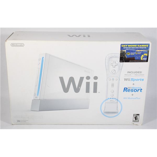 WII CONSOLE IN BOX WITH SOME ACCESSORIES