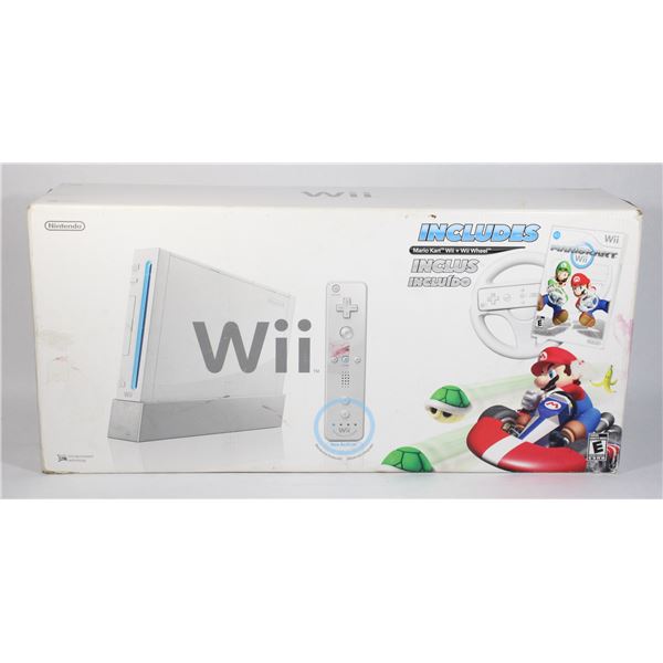 WII CONSOLE MARIO KART EDITION CONSOLE WITH GAME