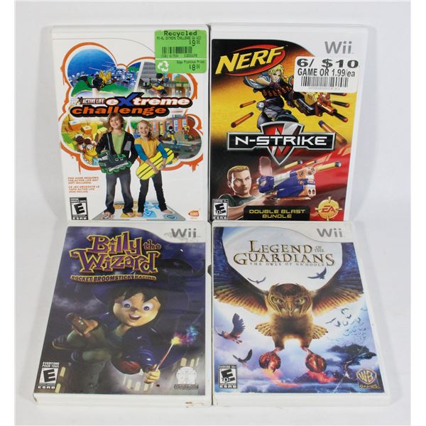 WII GAMES BILLY THE WIZARD NERF AND MORE