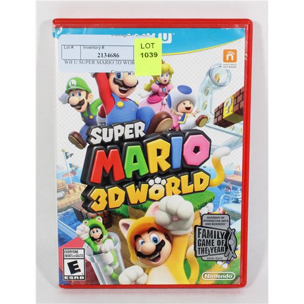 NINTENDO WII U SUPER MARIO 3D WORLD