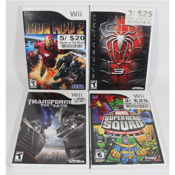 WII GAMES MARVEL SUPER HERO SQUAD