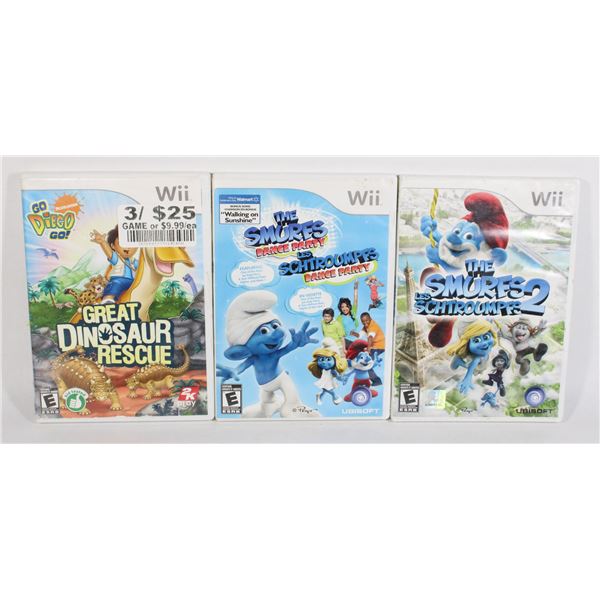 WII GAMES THE SMURFS THE SMURFS 2 AND GO DIEGO