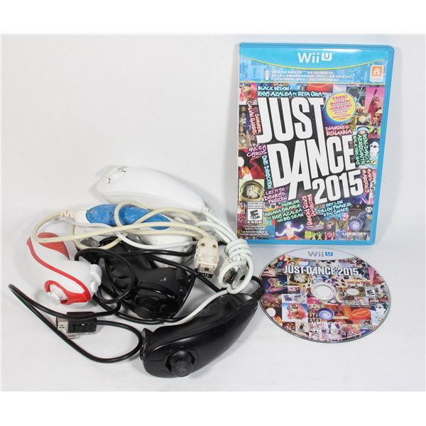 WII NUNCHUCKS AND JUST DANCE FOR WII U