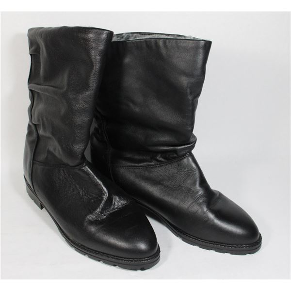 LIKE NEW BLACK NORTH STAR FAUX LEATHER INSULATED