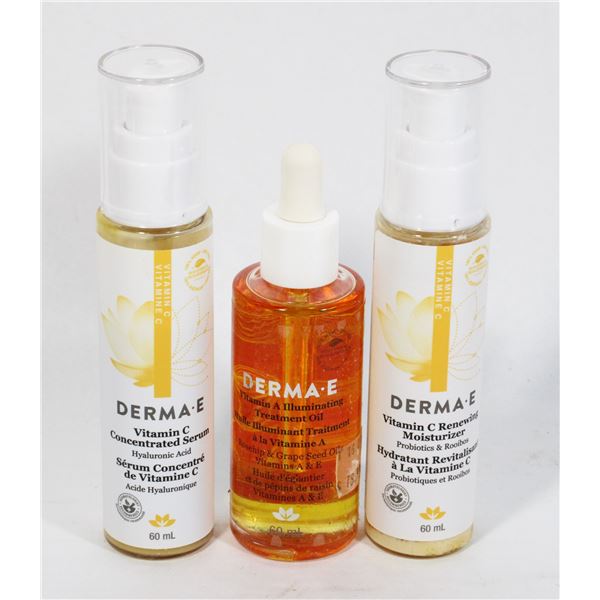 DERMA-E + VITAMIN C SERUM + VITAMIN A SERUM +