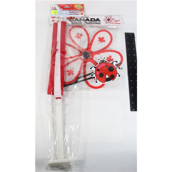 NEW CANADA THEME HEAVY DUTY AUTO FLAG AND