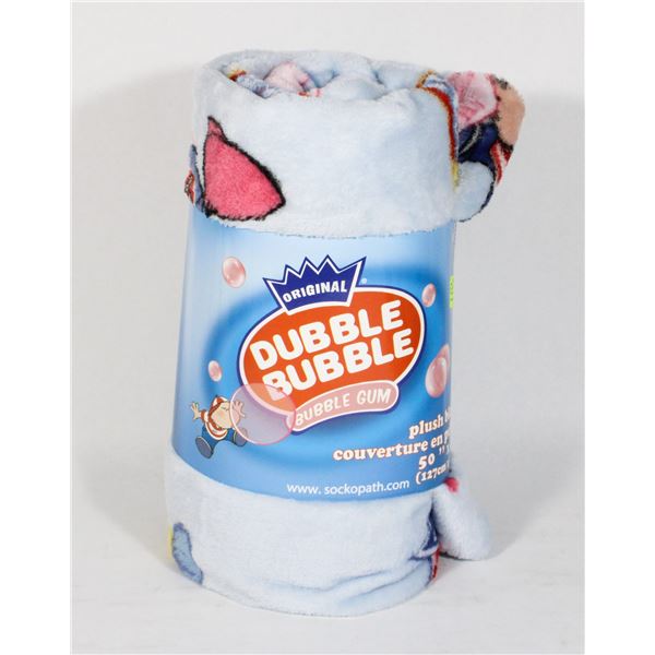 NEW DUBBLE BUBBLE PLUSH BLANKET