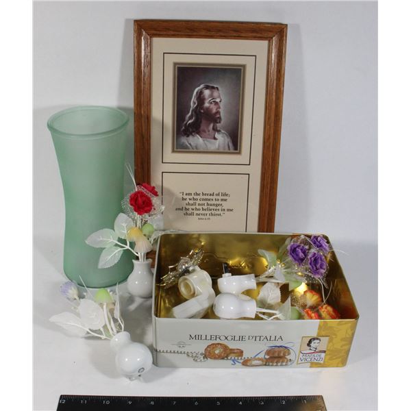 LOT OF NIGHT LIGHTS AND HOME DECOR INCLUDING