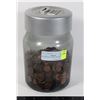 Image 1 : LARGE JAR OF ASSORTED PENNIES