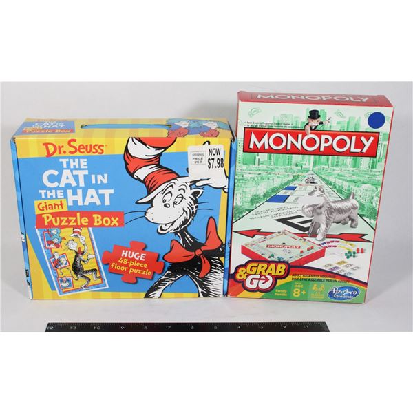 DR SEUSS PUZZLE AND MONOPOLY GO
