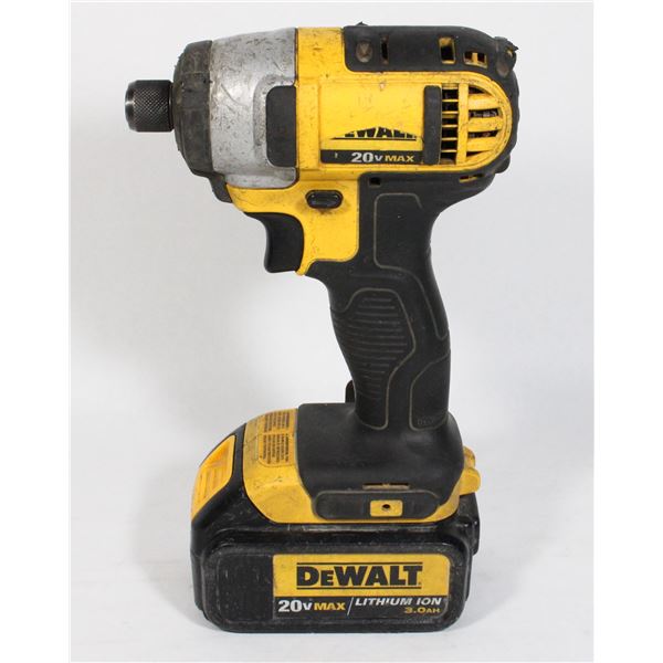 DEWALT IMPACT WITH 20V BATTERY WORKS