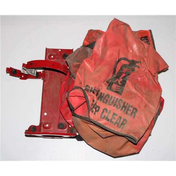 WALL MOUNT FIRE EXTINGUISHER HOLDER WITH