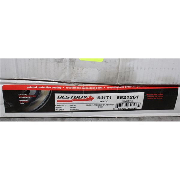 PAIR OF BEST BUY BRAKE ROTORS MODEL 6621261