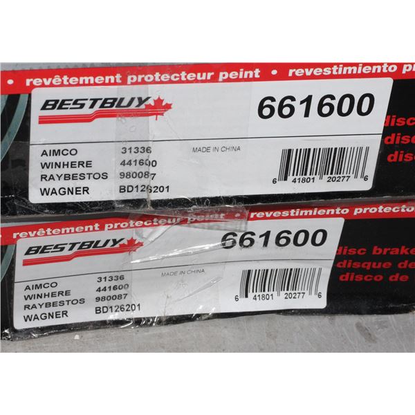 SET BRAKE ROTORS 661600