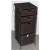 Image 1 : WICKER STORAGE DRAWERS