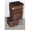 Image 2 : WICKER STORAGE DRAWERS