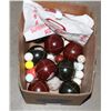 Image 1 : MIXED LOT OF BALLS INCLUDING GOLFBALLS, BOCCE BALL
