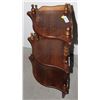 Image 2 : VINTAGE THREE-TIERED WOODEN CORNER SHELF