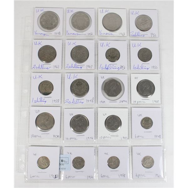 20 COINS ALL UNITED KINGDOM PAGE 1 OF 4 NO DUPLICA