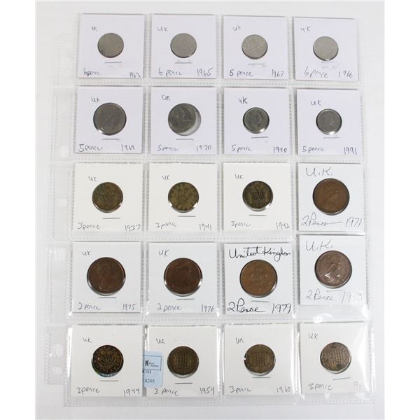 20 COINS ALL UNITED KINGDOM PAGE 2 OF 4 NO DUPLICA
