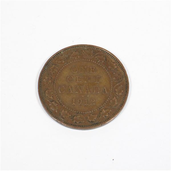 1912 CANADIAN ONE CENT COIN