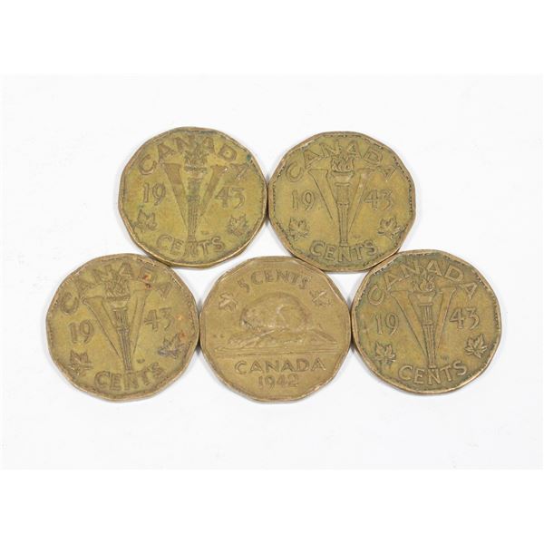 VINTAGE TOMBAC NICKELS