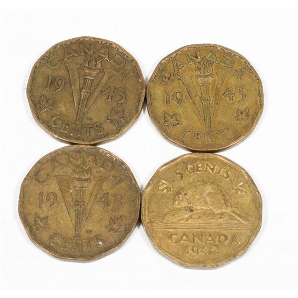 VINTAGE TOMBAC NICKELS