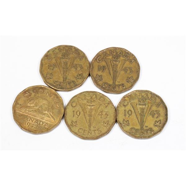 VINTAGE TOMBAC NICKELS