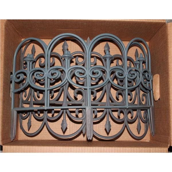 PLASTIC GARDEN RAILS X4