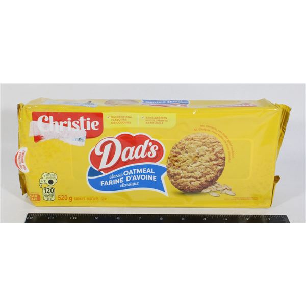 1 PACK CHRISTIE DAD'S CLASSIC OATMEAL COOKIES 520G