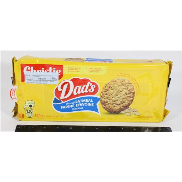 1 PACK CHRISTIE DAD'S CLASSIC OATMEAL COOKIES 520G