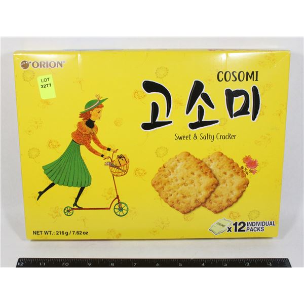 BOX OF SWEET AND SALTY CRACKERS