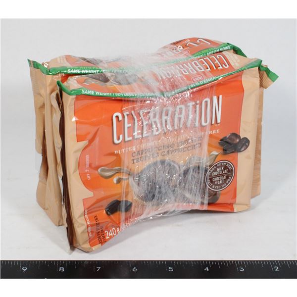 2 PACK CELEBRATION CAPPUCCINO TRUFFLE COOKIES 240G