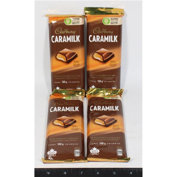 4 BARS OF CARAMILK CHOCOLATE WITH CARAMEL - 100G