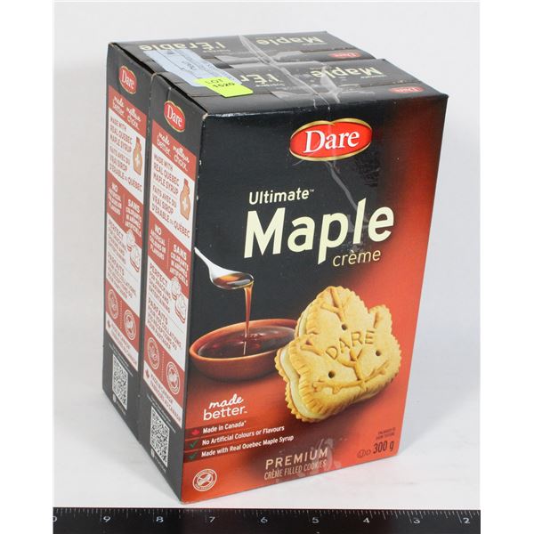 2 BOXES OF DARE ULTIMATE MAPLE CREAM COOKIES 300G