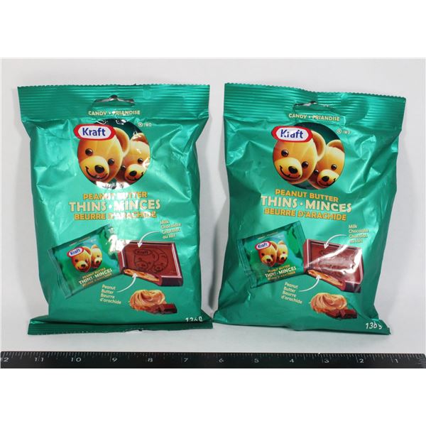 2 PACK KRAFT PEANUT BUTTER THINS AND MAYO