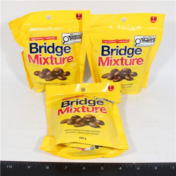 PACK OF 3 BRIDGE MIXTURE ASSORTED CHOCOLATES 200G